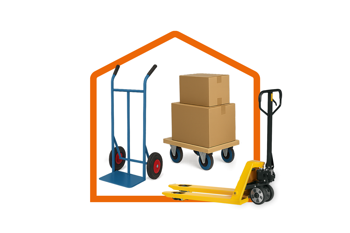Verschiedene Transporthilfen