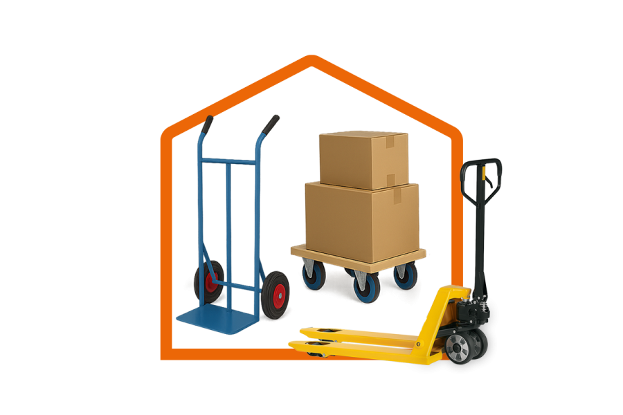 Verschiedene Transporthilfen