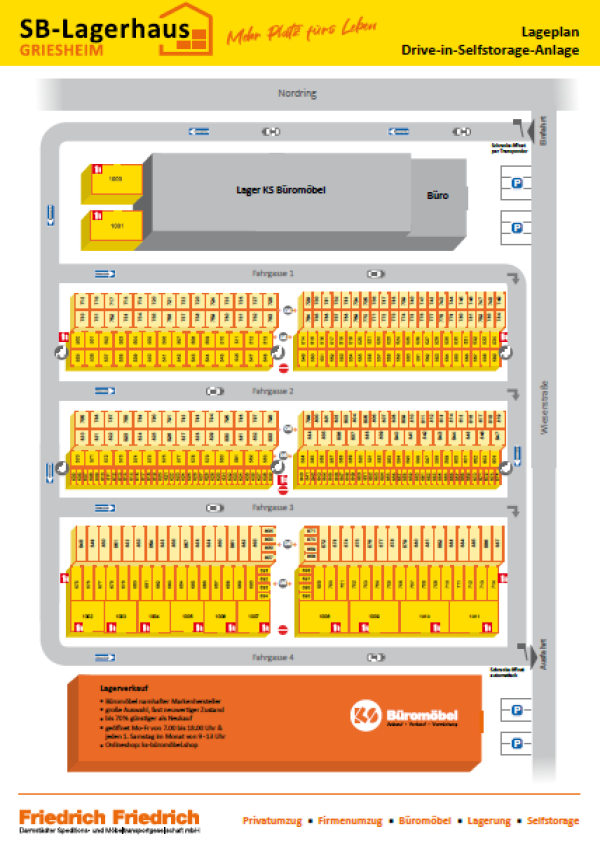 Lageplan Griesheim Drive-In